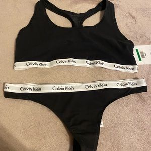 Calvin Klein bralette and thong sets different sizes